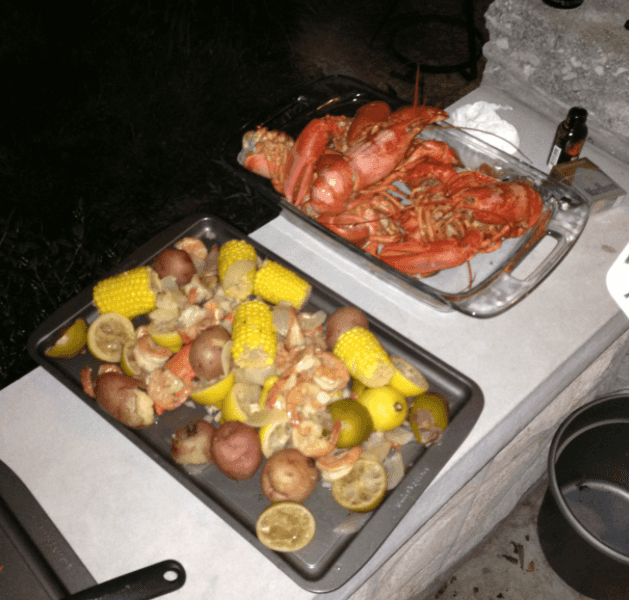 Lobster & Shrimp boil spread